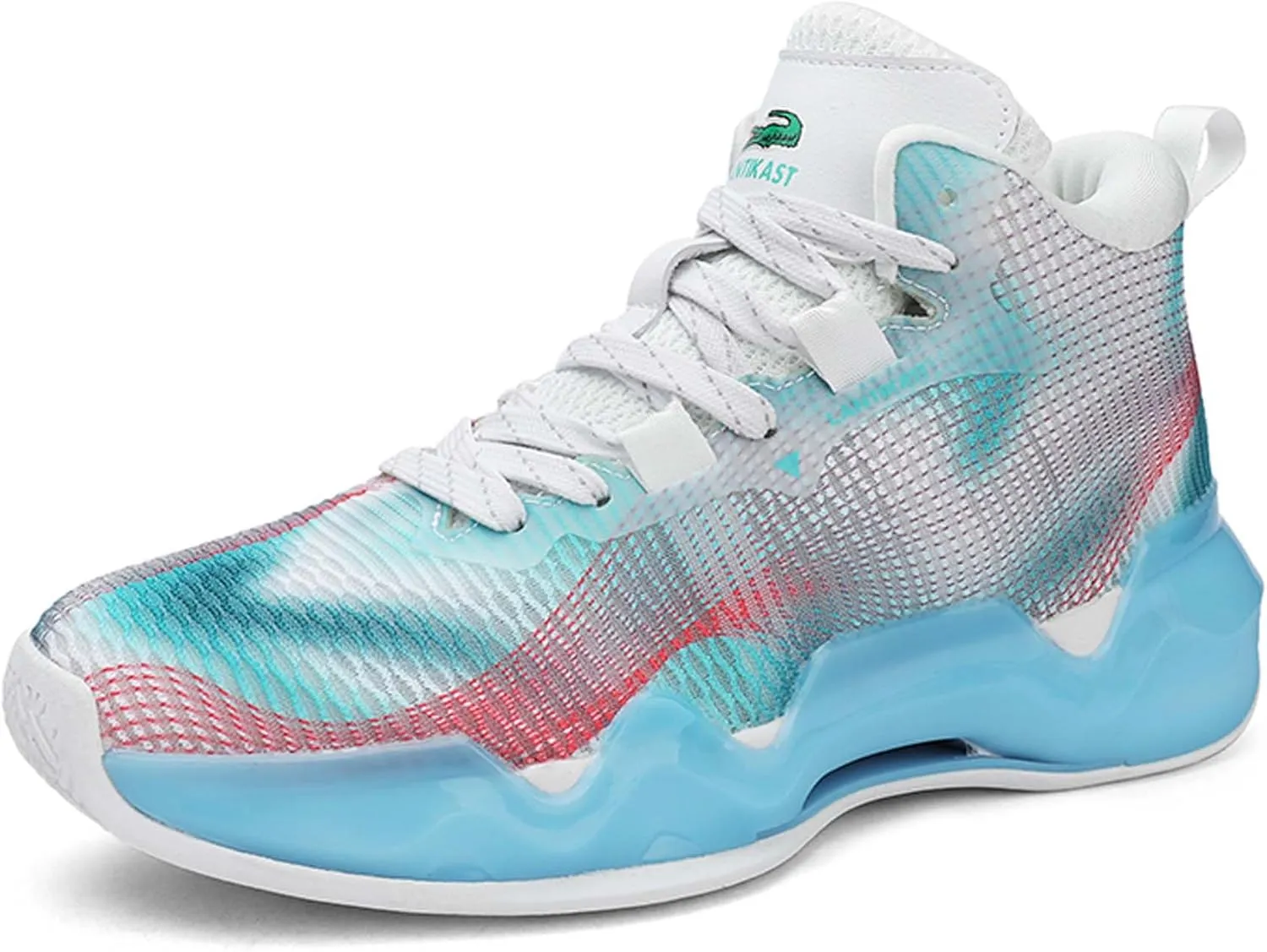 Men's and Women's Lace Up Basketball Shoes Comfortable and Breathable Sports Shoes Anti Slip and Wear-Resistant Outdoor Shoes Sports and Fitness Training Shoes Short Distance Running Shoes
