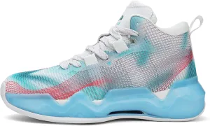 Men's and Women's Lace Up Basketball Shoes Comfortable and Breathable Sports Shoes Anti Slip and Wear-Resistant Outdoor Shoes Sports and Fitness Training Shoes Short Distance Running Shoes