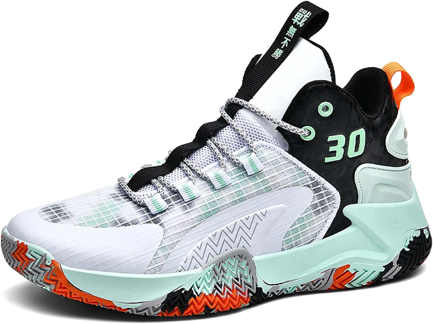 Mens and Womens White Lace Up Basketball Shoes Rubber Soles Tennis Sports Shoes High Elasticity Running Shoes Anti Slip and Wear Resistant Scenic Spots Tourist Shoes Shot Put Table Tennis