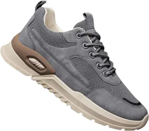 Mens Breathable Lace Up Running Shoes Portable Non Slip Fitness Workout Shoe Athletic Fashion Sneakers for Men