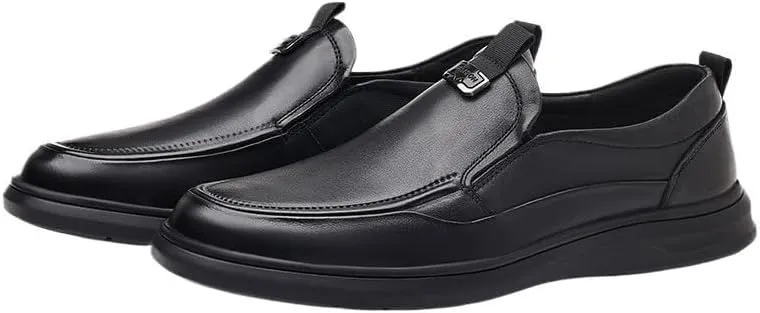 Men's Business Casual Loafers Leather Formal Oxford Slip On Dress Shoes Fashion Oxford Walk Loafers Flats Shoes