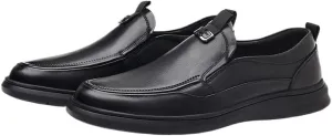 Men's Business Casual Loafers Leather Formal Oxford Slip On Dress Shoes Fashion Oxford Walk Loafers Flats Shoes