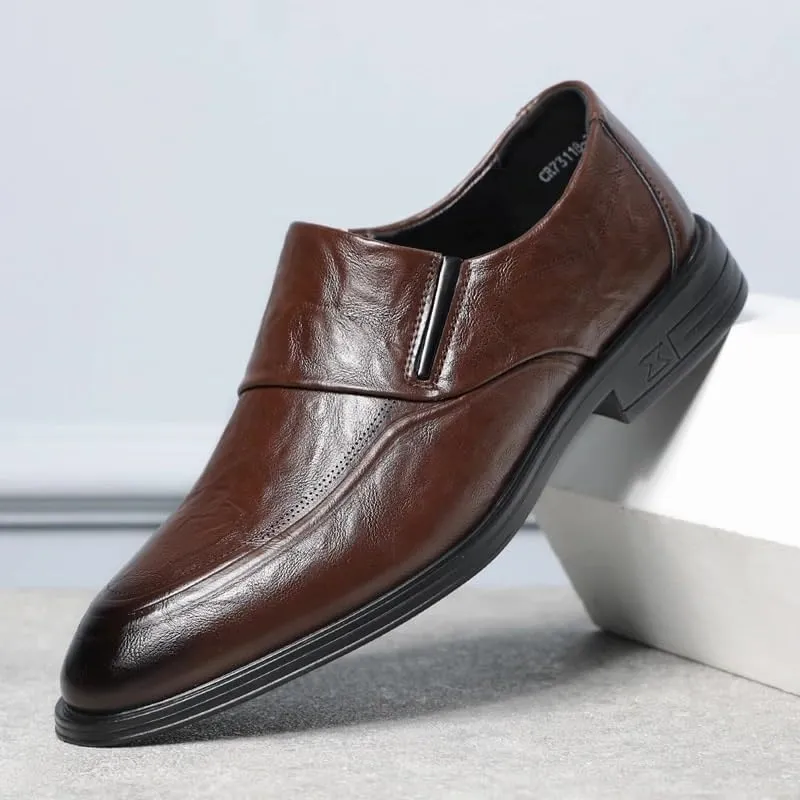 Men's Cap Toe Oxford Dress Shoes Slip-Resistant Sole Business Professional