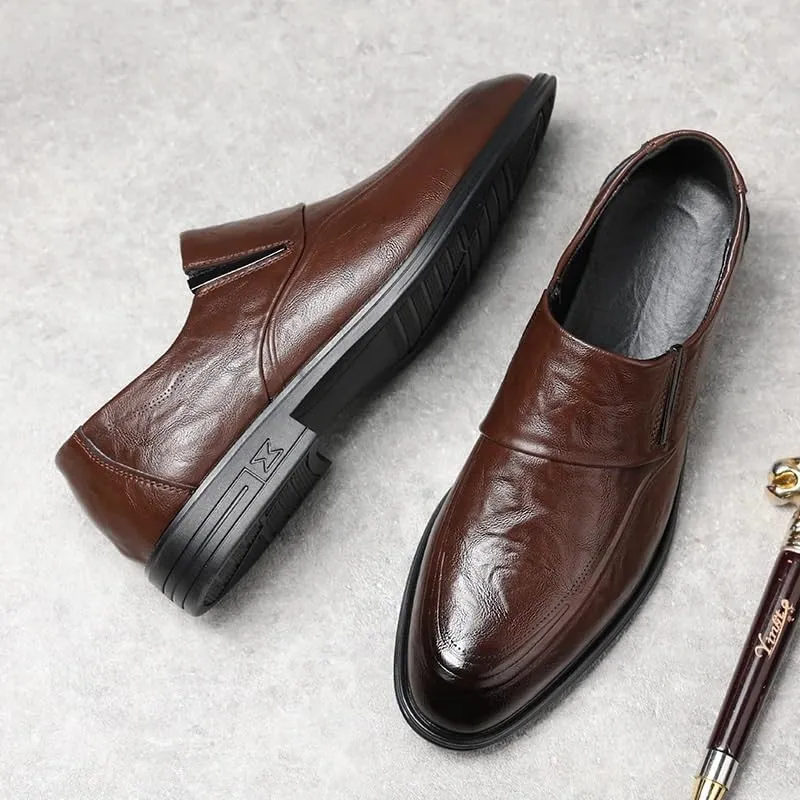 Men's Cap Toe Oxford Dress Shoes Slip-Resistant Sole Business Professional