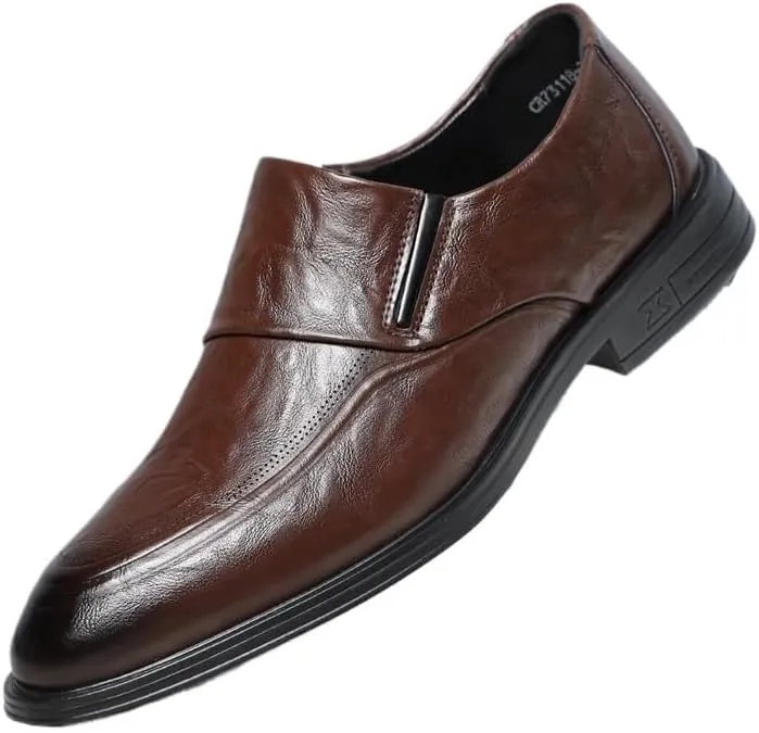 Men's Cap Toe Oxford Dress Shoes Slip-Resistant Sole Business Professional
