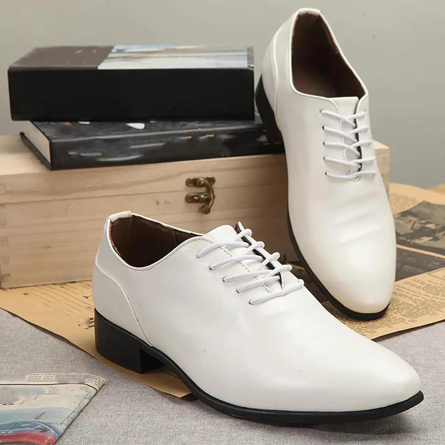 Men's Casual Dress Oxford Shoes for Men Comfortable Modern Fashion Formal Leather Sneakers