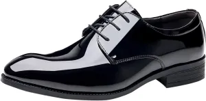 Men's Casual Dress Oxford Shoes for Men Comfortable Modern Lace-Up Casual Walking Sneakers