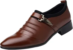 Men's Casual Dress Oxfords Shoes for Men Comfortable Formal Lace-Up Casual Walking Sneakers