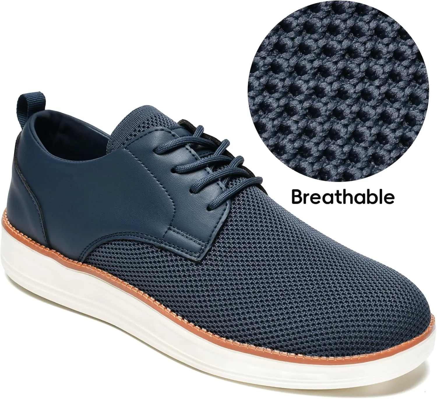 Men's Casual Dress Shoes Business Walking Shoes Oxfords Comfortable Breathable Lightweight Non Slip