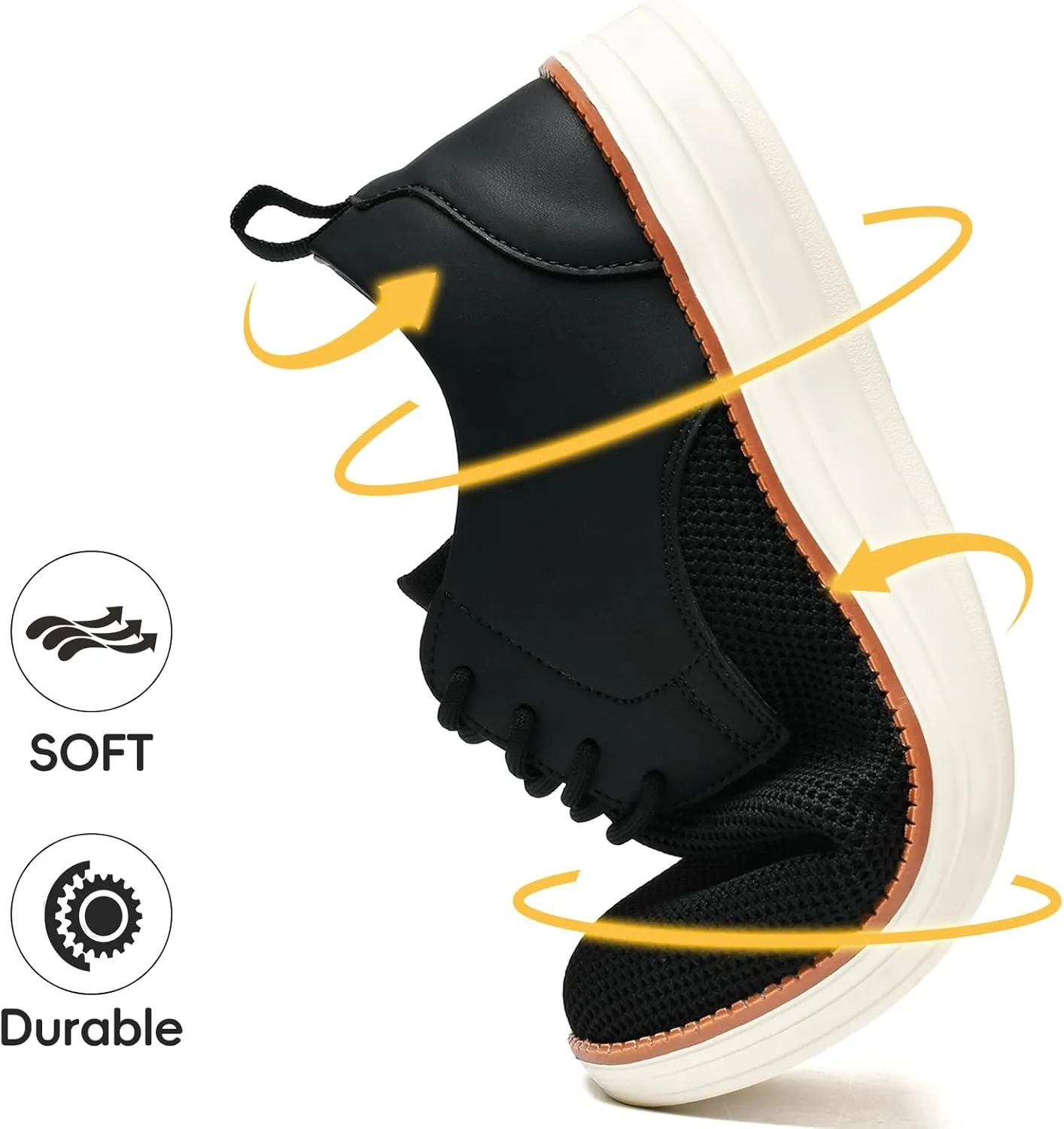 Men's Casual Dress Shoes Business Walking Shoes Oxfords Comfortable Breathable Lightweight Non Slip