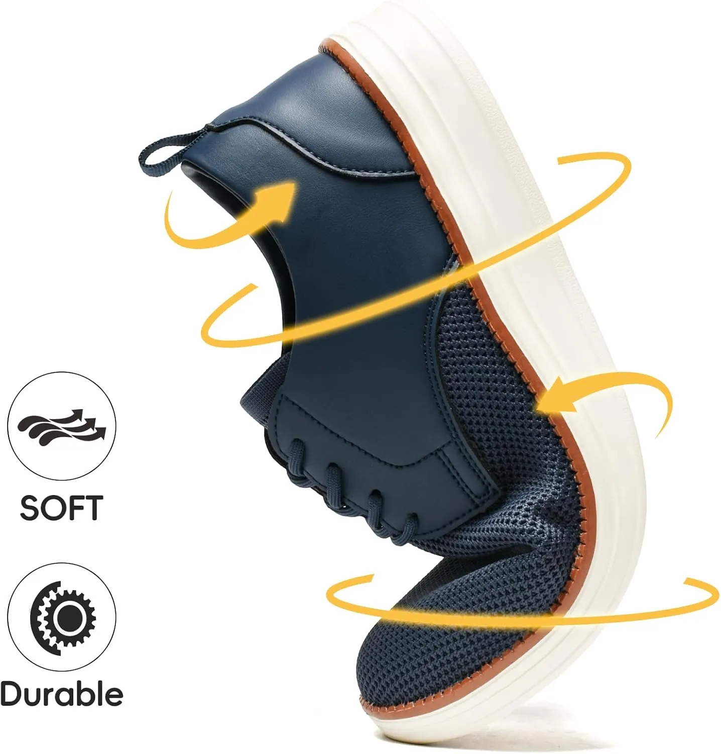 Men's Casual Dress Shoes Business Walking Shoes Oxfords Comfortable Breathable Lightweight Non Slip
