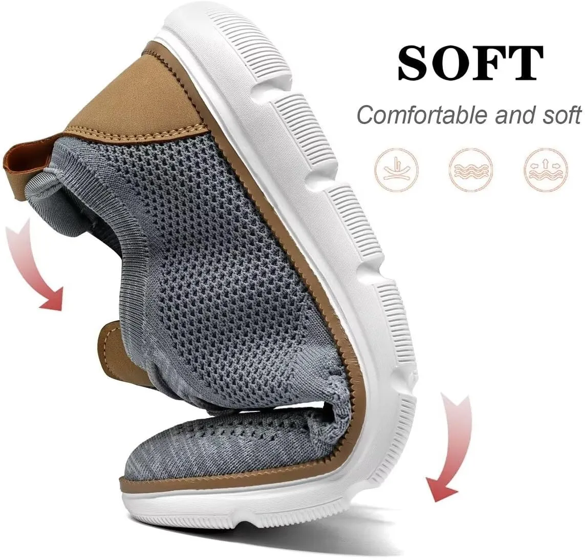 Mens Casual Dress Shoes Fashion Mesh Oxfords Business Walking Work Sneakers Comfortable Lightweight