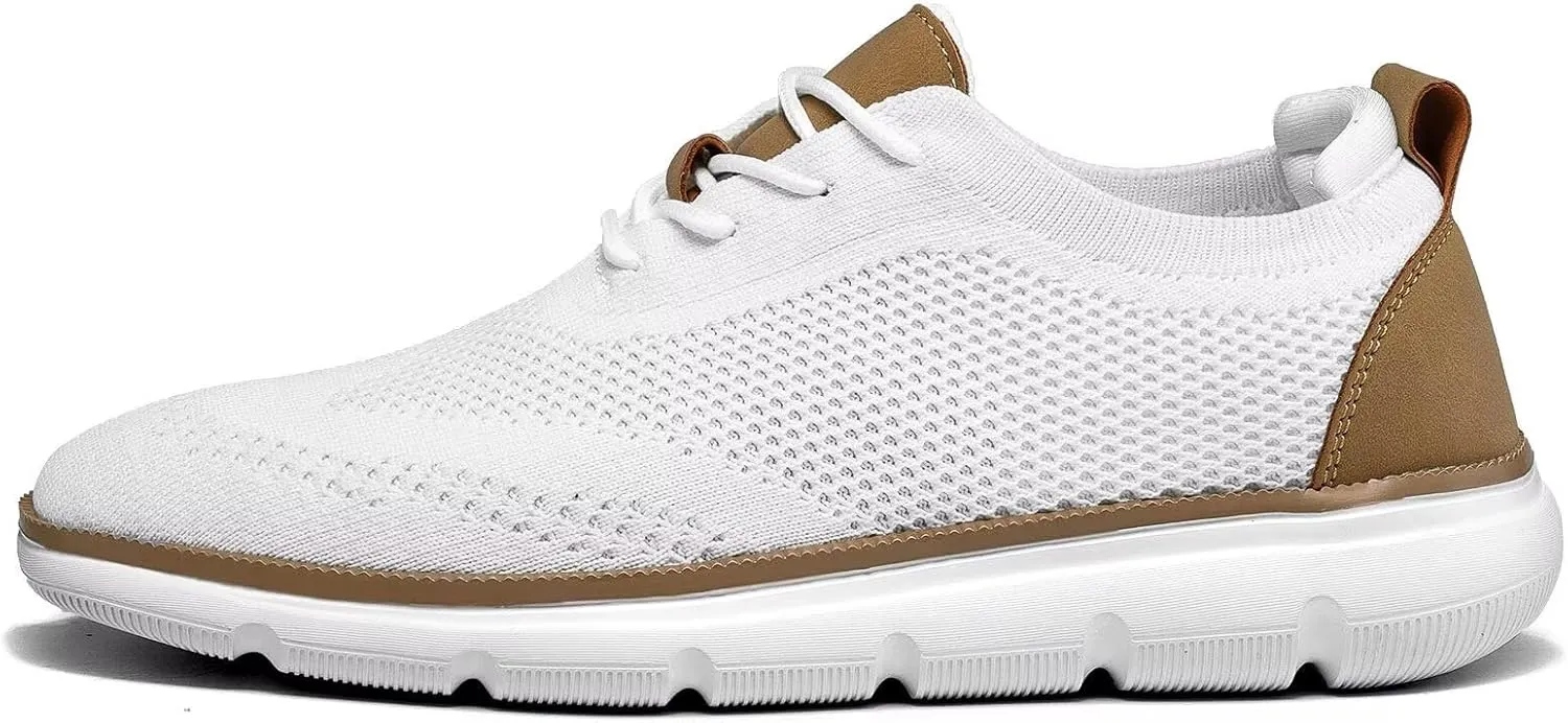 Mens Casual Dress Shoes Fashion Mesh Oxfords Business Walking Work Sneakers Comfortable Lightweight