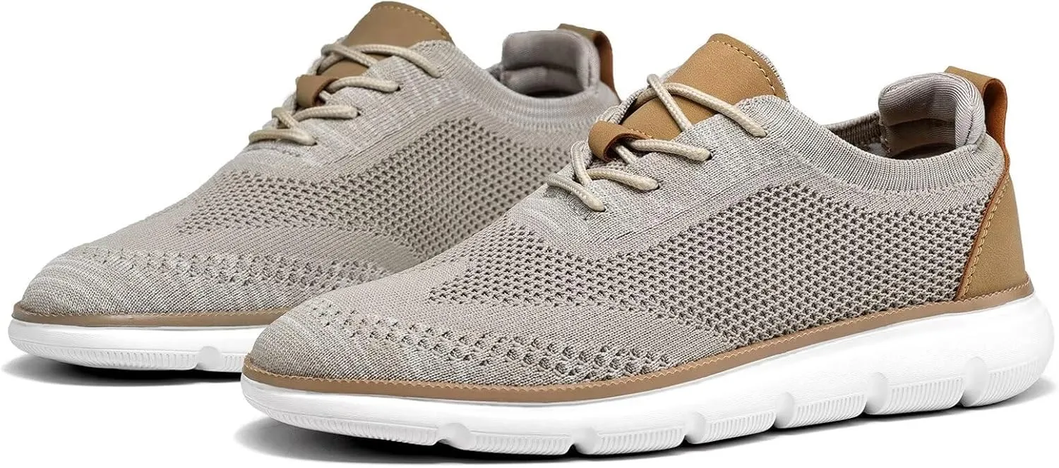 Mens Casual Dress Shoes Fashion Mesh Oxfords Business Walking Work Sneakers Comfortable Lightweight