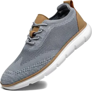 Mens Casual Dress Shoes Fashion Mesh Oxfords Business Walking Work Sneakers Comfortable Lightweight