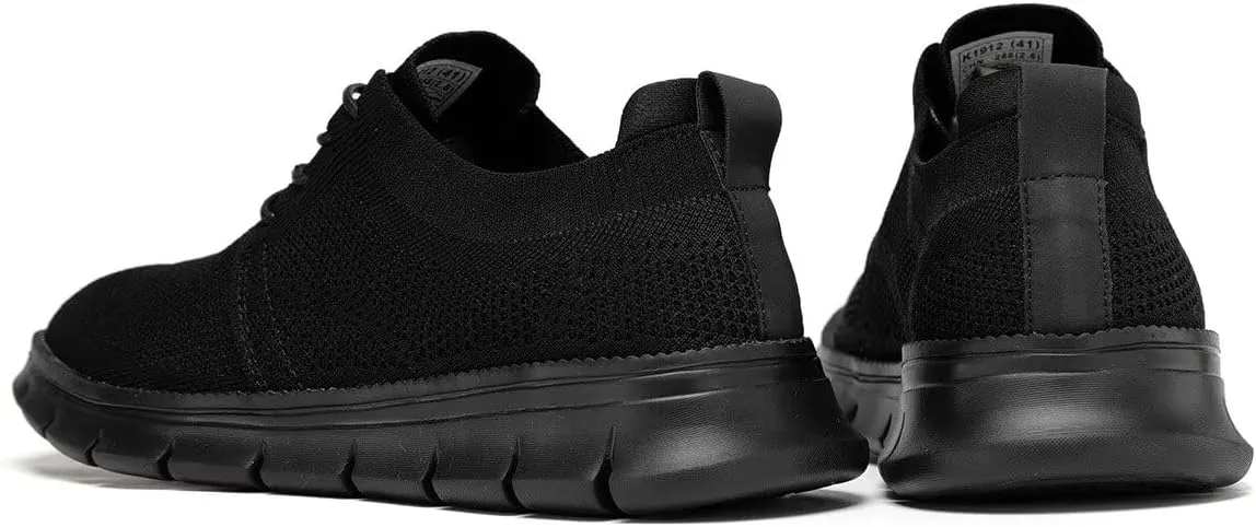 Mens Casual Dress Shoes Fashion Mesh Oxfords Business Walking Work Sneakers Comfortable Lightweight