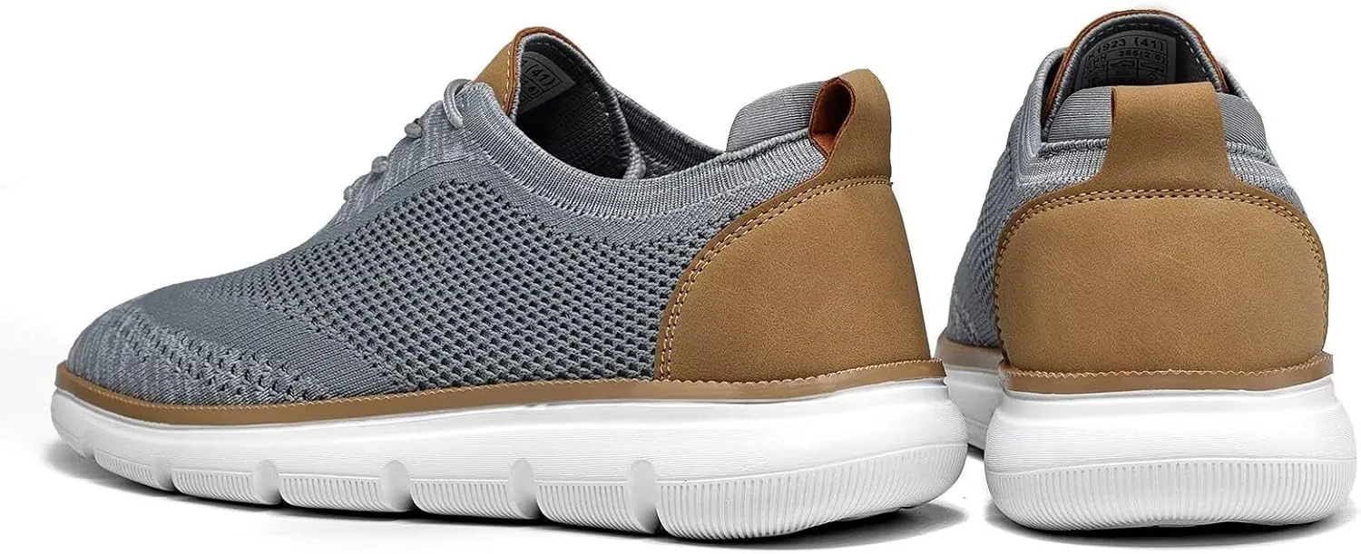 Mens Casual Dress Shoes Fashion Mesh Oxfords Business Walking Work Sneakers Comfortable Lightweight
