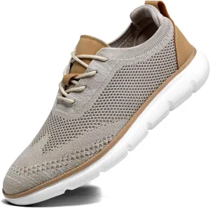 Mens Casual Dress Shoes Fashion Mesh Oxfords Business Walking Work Sneakers Comfortable Lightweight