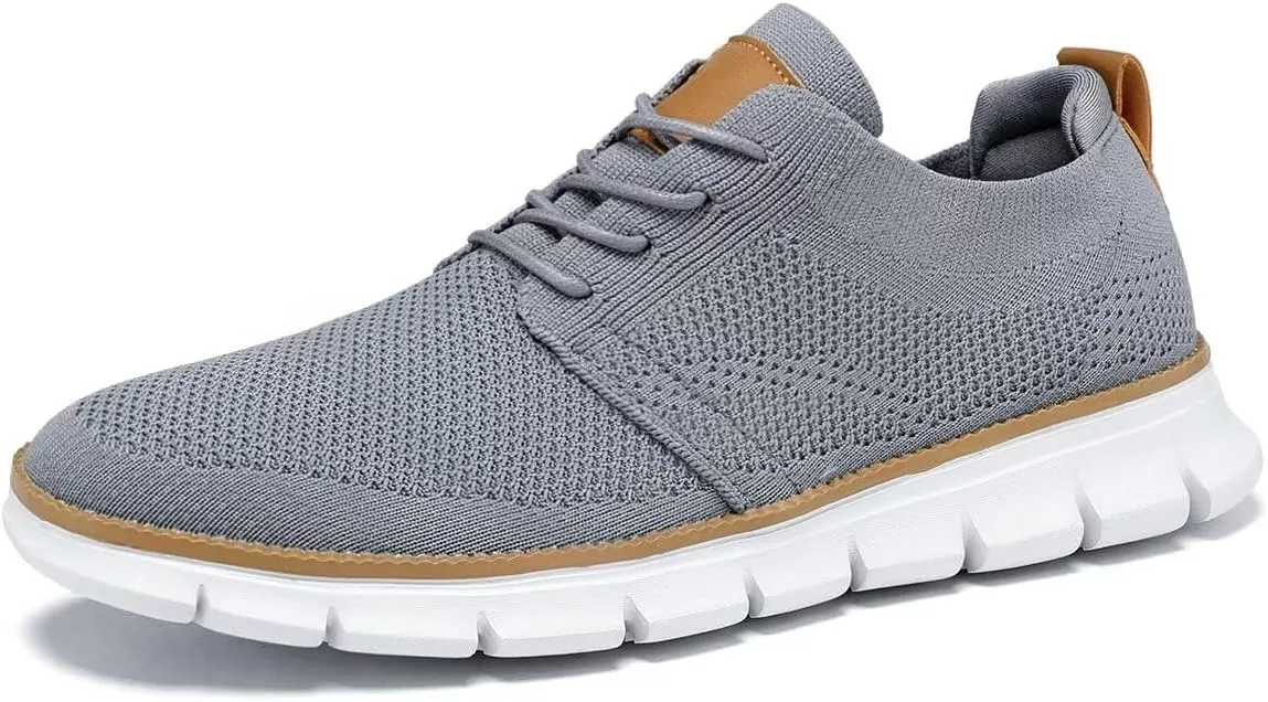Mens Casual Dress Shoes Fashion Mesh Oxfords Business Walking Work Sneakers Comfortable Lightweight