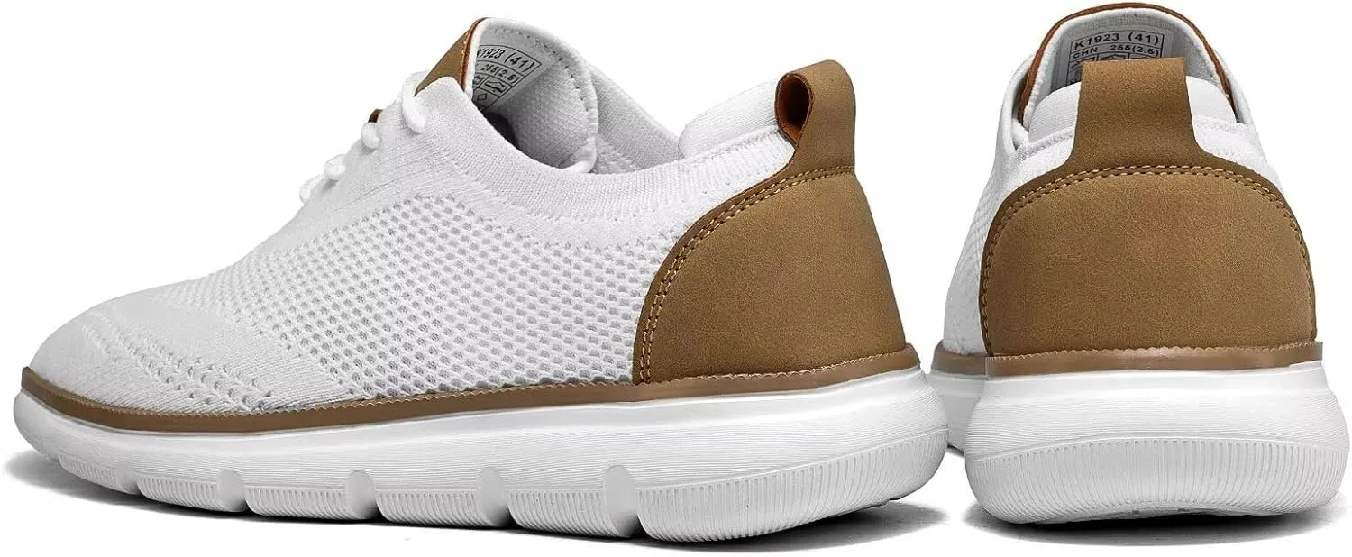 Mens Casual Dress Shoes Fashion Mesh Oxfords Business Walking Work Sneakers Comfortable Lightweight