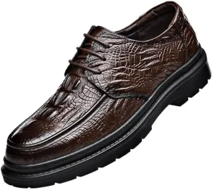 Men's Casual Leather Shoes Dress Oxford Shoes for Men Classic Lace-up Formal Tuxedo Shoes New Loafers Spring Autumn Fashion Non-Slip Breathable Man Shoes