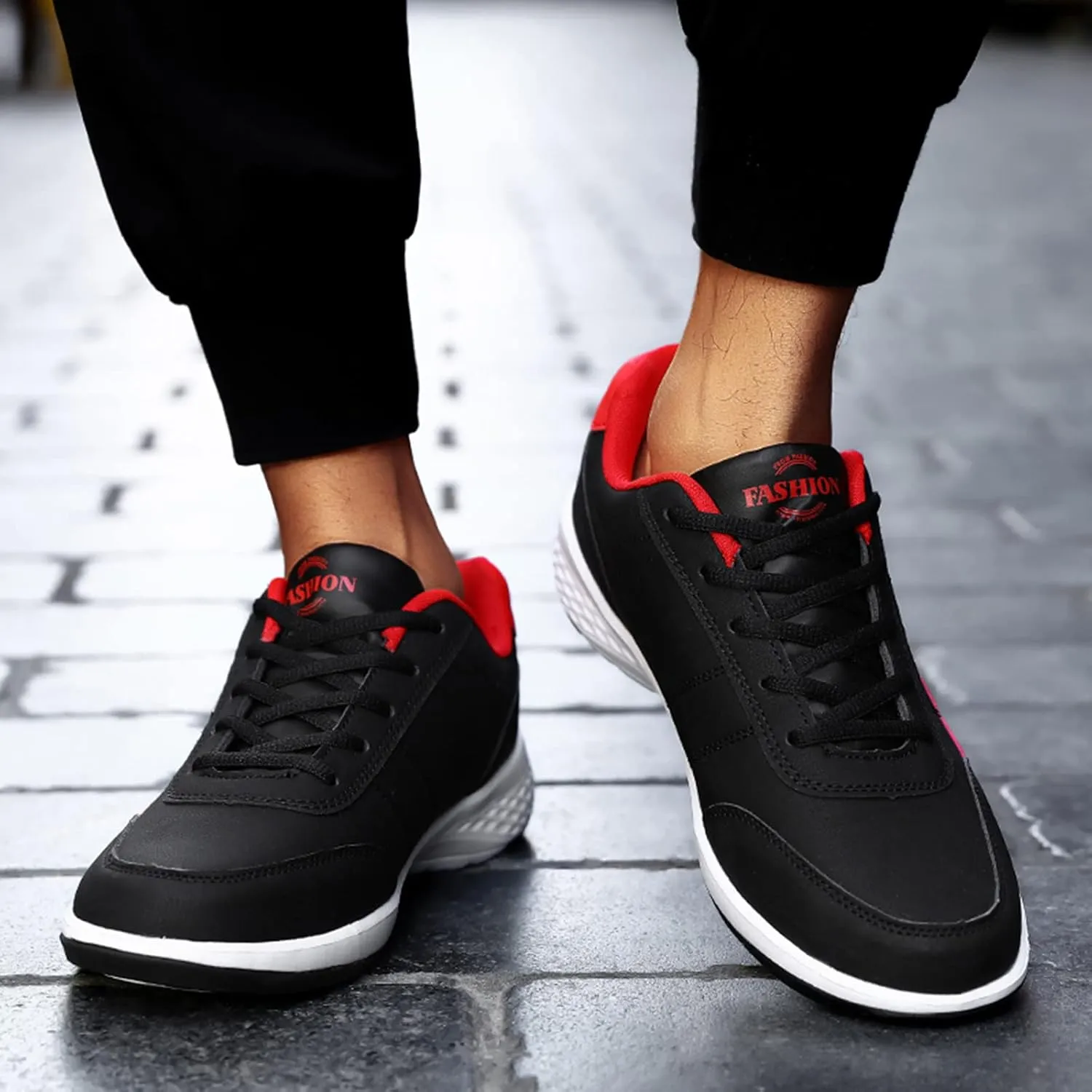Men's Comfortable Stretch Workout Shoes Lightweight Sport Gym Jogging Walking Sneaker Non Slip Barefoot Sneaker
