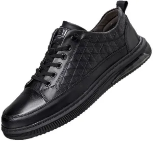 Men's Dress Shoes Formal Business Classic Round Toe Shiny Checkered Comfortable Dress Loafers Comfort Oxford Shoes