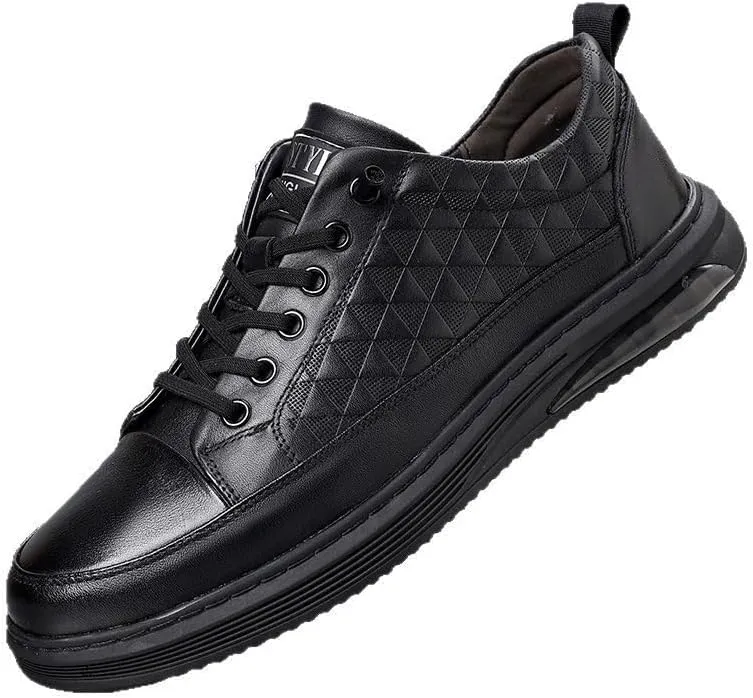 Men's Dress Shoes Formal Business Classic Round Toe Shiny Checkered Comfortable Dress Loafers Comfort Oxford Shoes