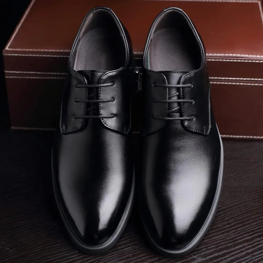 Mens Dress Shoes Modern Classic Slip On Oxfords Formal Casual Business Wedding Work Lace-ups, US Size 4-14