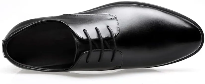 Mens Dress Shoes Modern Classic Slip On Oxfords Formal Casual Business Wedding Work Lace-ups, US Size 4-14