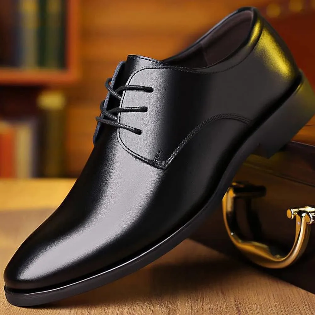 Mens Dress Shoes Modern Classic Slip On Oxfords Formal Casual Business Wedding Work Lace-ups, US Size 4-14