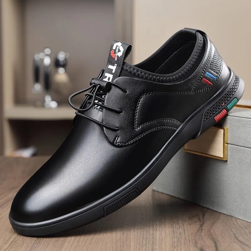 Men's Leather Oxford Dress Sneakers Wingtip Brogue Shoes for Business and Casual Occasions