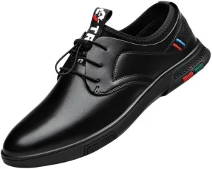 Men's Leather Oxford Dress Sneakers Wingtip Brogue Shoes for Business and Casual Occasions