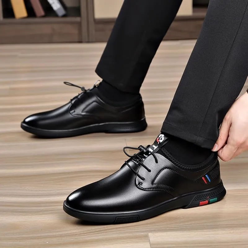 Men's Leather Oxford Dress Sneakers Wingtip Brogue Shoes for Business and Casual Occasions