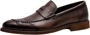 Men's Leather Oxfords Breathable Slip-Resistant Formal & Casual Shoes for Business, Weddings, and Outdoor Events