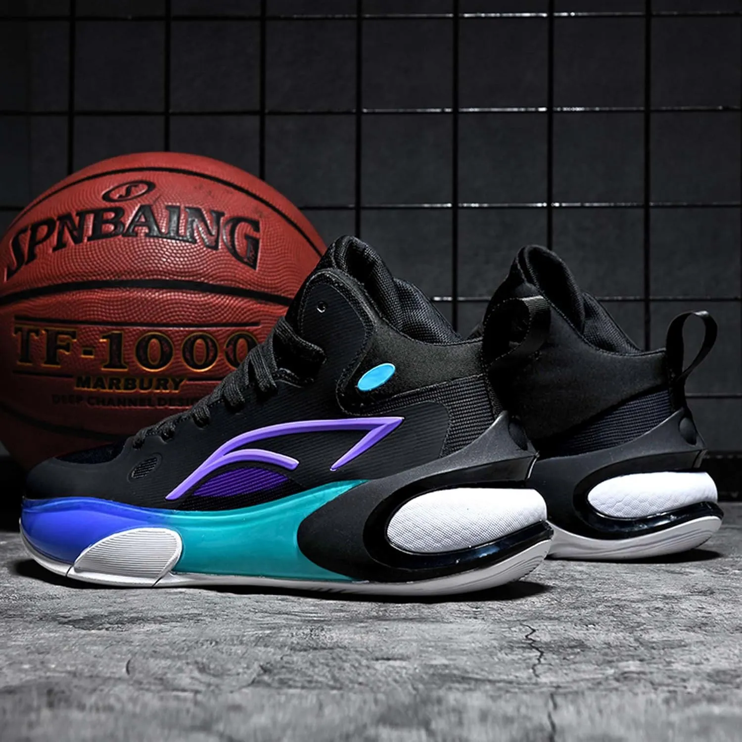 Men's Lightweight Rebound Basketball Shoes Non-Slip Cushioning Sneakers Women's Comfortable Soft Bottom Casual Sports Running Shoes Street Casual Walking Men's Shoes Women's Shoes
