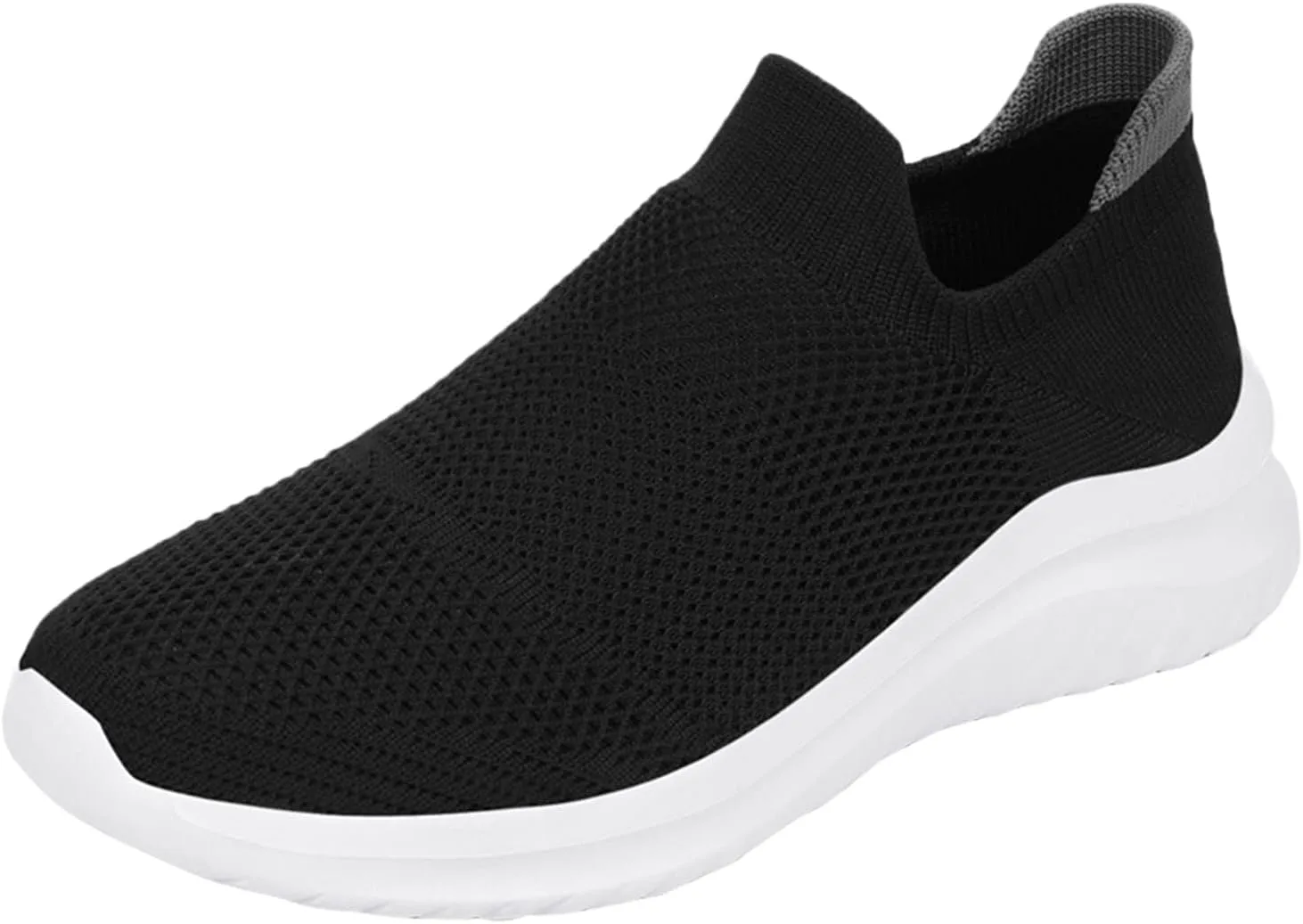 Men's Mesh Sneakers Womens Slip On Sneakers with Arch Support Shoes for Women Round Toe Slip On Casual Women Loafers Womens White Sneakers Wide Width