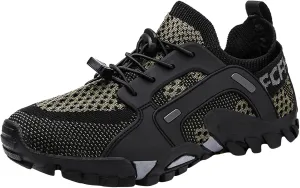 Men's Non Slip Tennis Sneakers Lace Up Lightweight Breathable Fashion Sneaker Non Slip Work Sport Shoes for Men