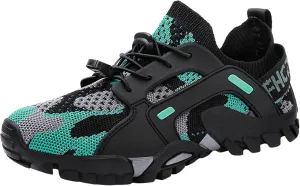 Men's Non Slip Tennis Sneakers Lace Up Lightweight Breathable Fashion Sneaker Non Slip Work Sport Shoes for Men