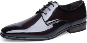 Mens Oxfords Formal Dress Tuxedo Derby Shoes Casual Wedding Fashion Walking Shoes for Men