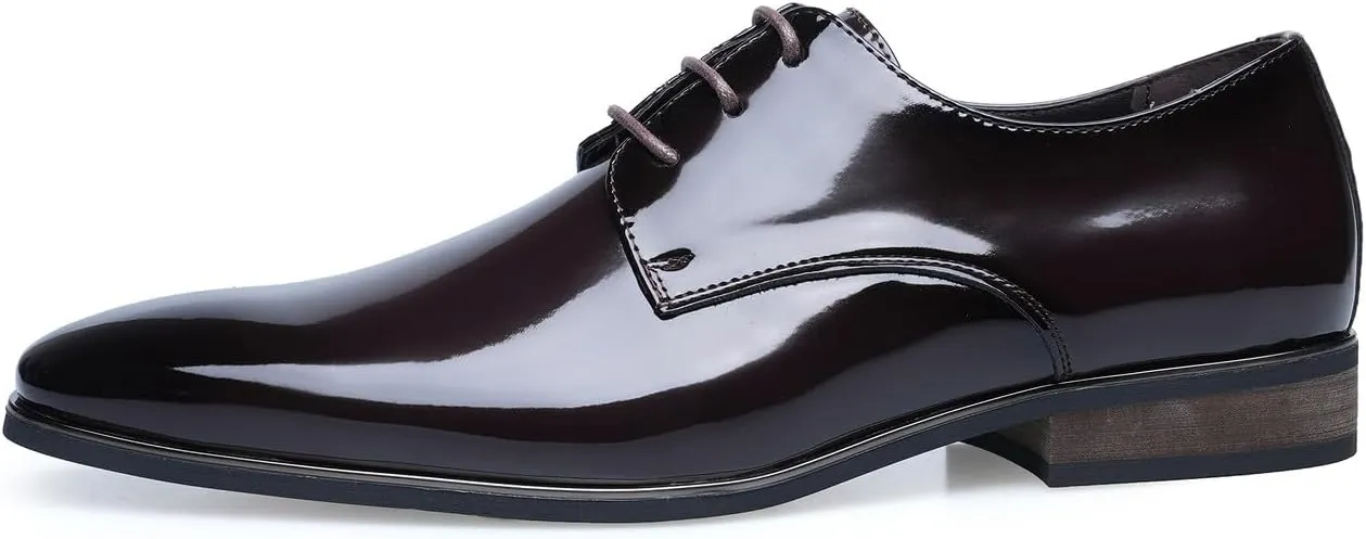 Mens Oxfords Formal Dress Tuxedo Derby Shoes Casual Wedding Fashion Walking Shoes for Men
