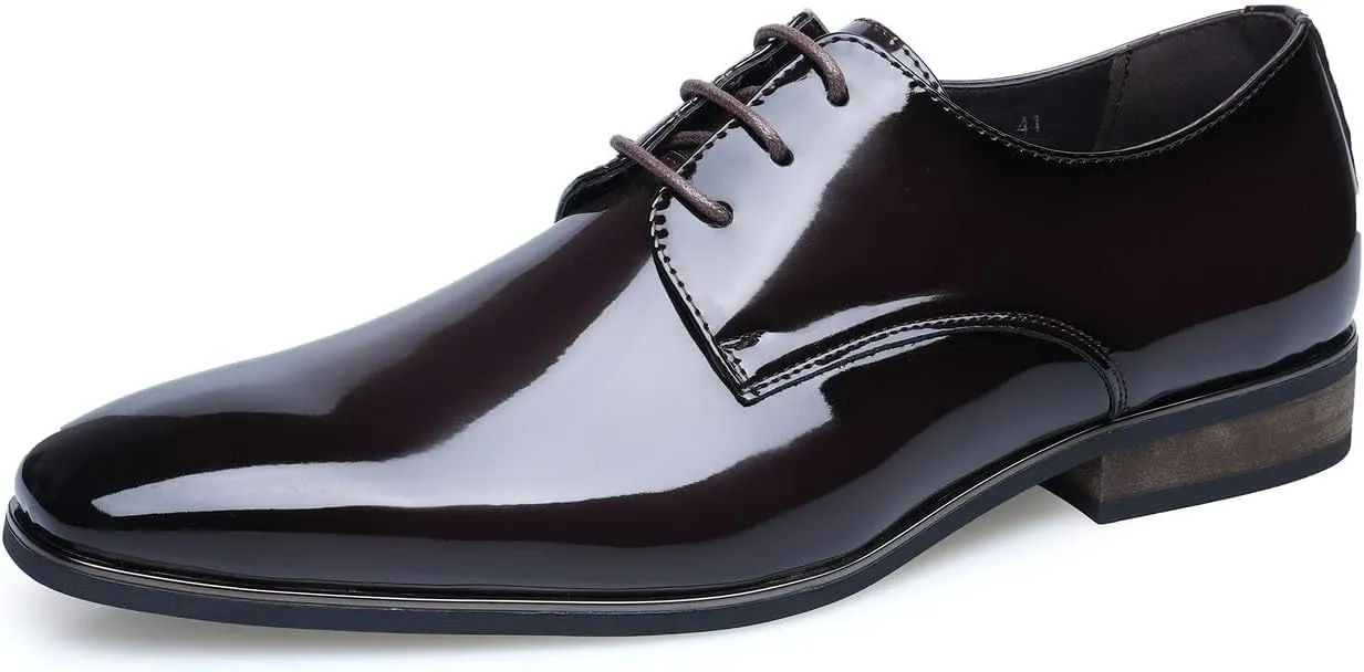 Mens Oxfords Formal Dress Tuxedo Derby Shoes Casual Wedding Fashion Walking Shoes for Men