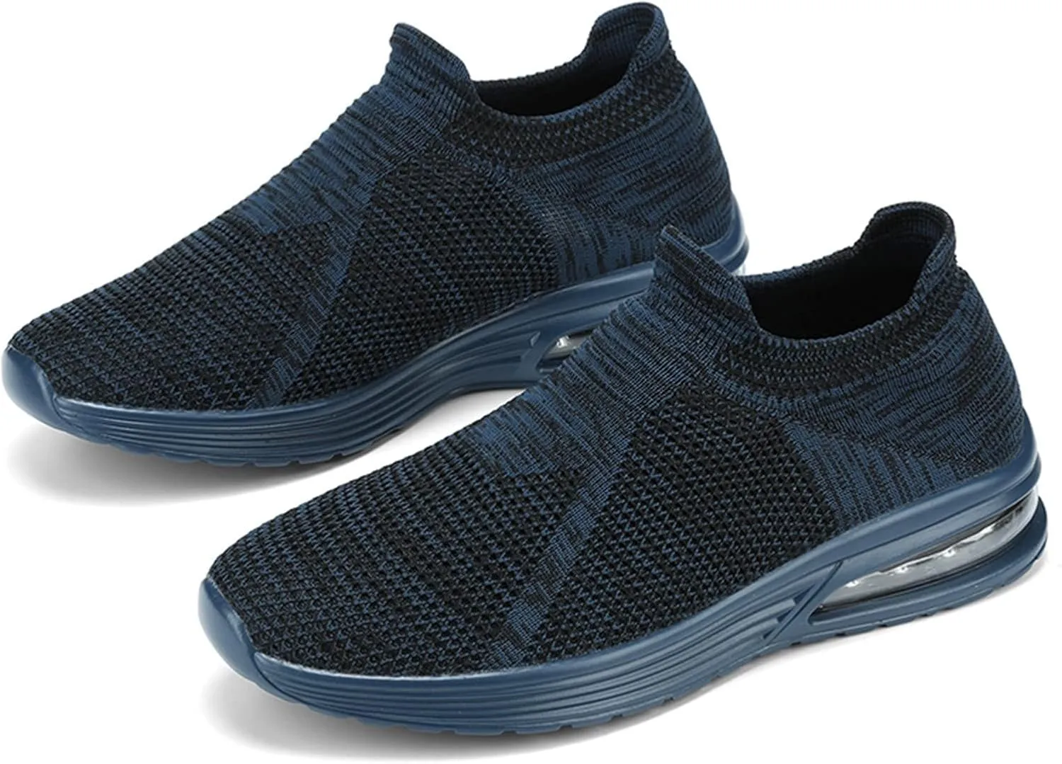 Men's Recovery Sneaker Comfortable Air Cushion Sole Sneaker Casual Breathable Slip On Shoes Arch Support Shoes