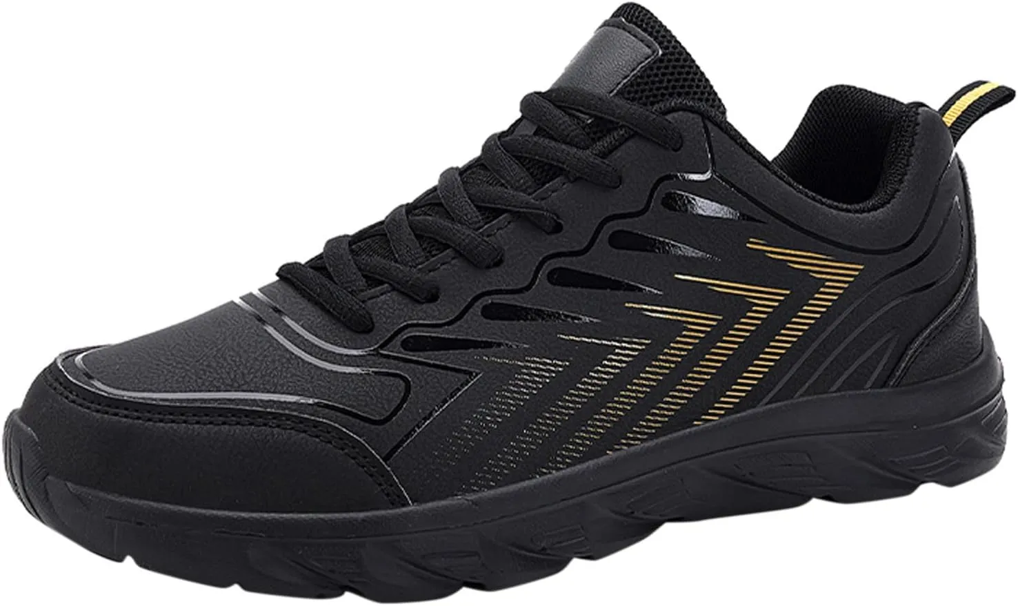 Mens Shoes Casual Leather Laace Up Solid Casual Fashion Simple Running Shoes Mens Sneaker