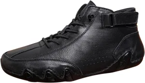Mens Shoes High Top Lace Up Hook Loop Sport Shoes Aolid Color Casual Mens Plus Size Ankle Boots Boot Sneaker