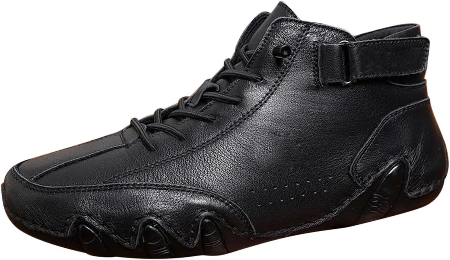 Mens Shoes High Top Lace Up Hook Loop Sport Shoes Aolid Color Casual Mens Plus Size Ankle Boots Boot Sneaker