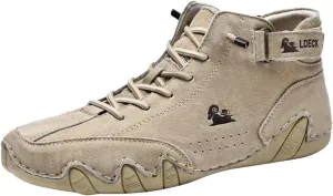 Mens Shoes High Top Lace Up Hook Loop Sport Shoes Casual Mens Plus Size Ankle Boots Top Casual Sneaker