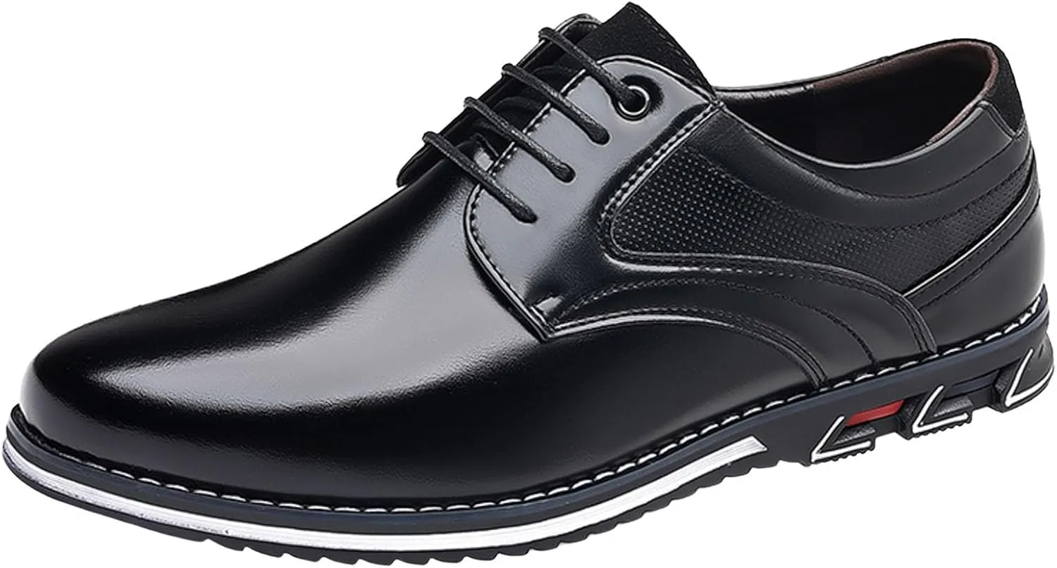 Men's Tuxedo Dress Shoes Oxfords Shoes for Men Comfortable Formal Lace-Up Formal Sneakers