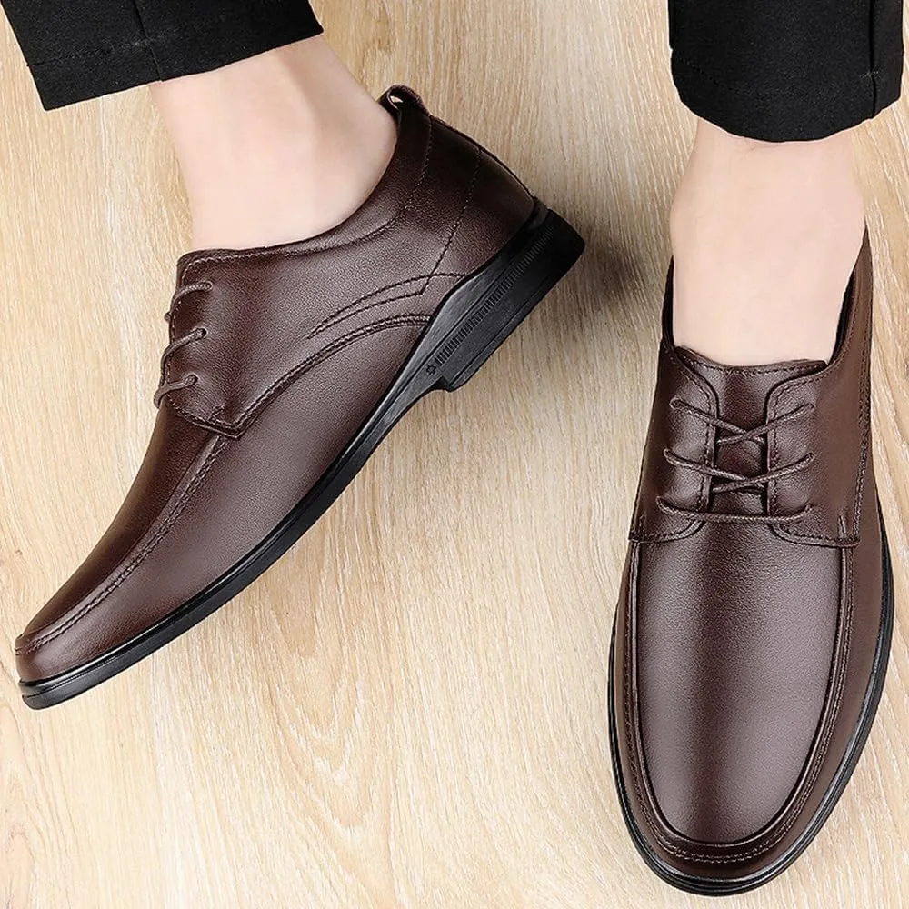 Mens Tuxedo Shoes Business Non Slip Casual Business Work Formal Mens Classic Formal Oxford Wedding Pointed Toe Dress Shoes