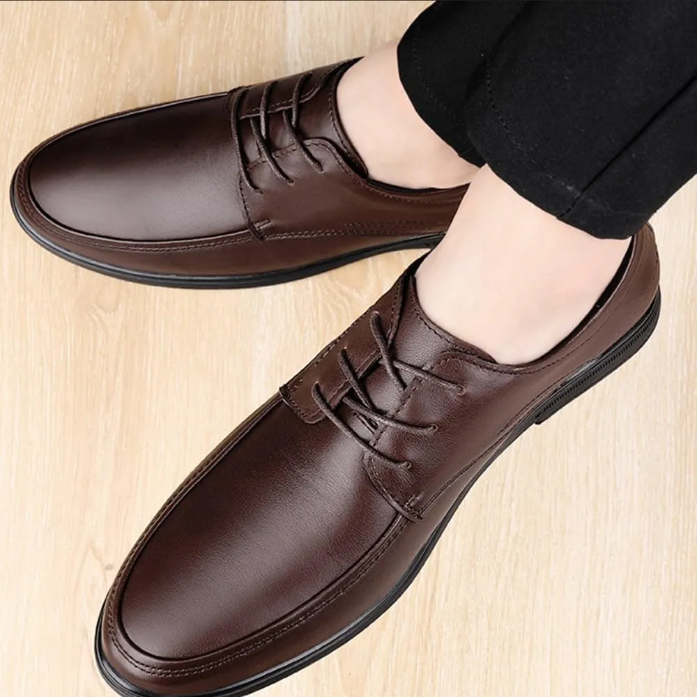 Mens Tuxedo Shoes Business Non Slip Casual Business Work Formal Mens Classic Formal Oxford Wedding Pointed Toe Dress Shoes